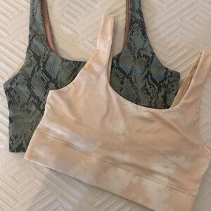 New Without Tags Two Fabletics Reversible Sports Bras